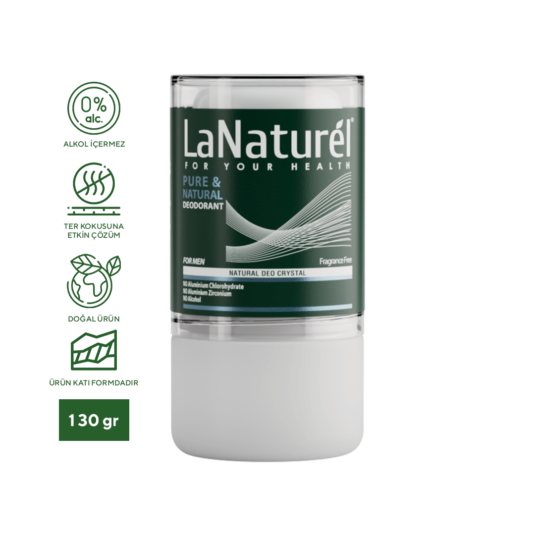 Deo Kristal Kokusuz Erkek 130 ml - Lanaturel