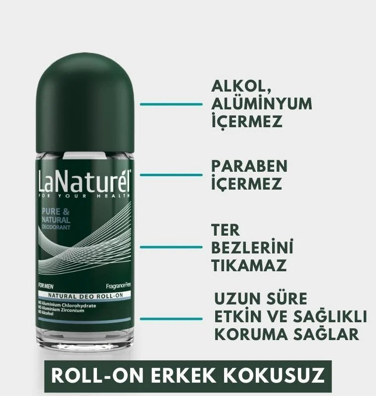 Roll On Kokusuz Erkek 50 ml - Lanaturel