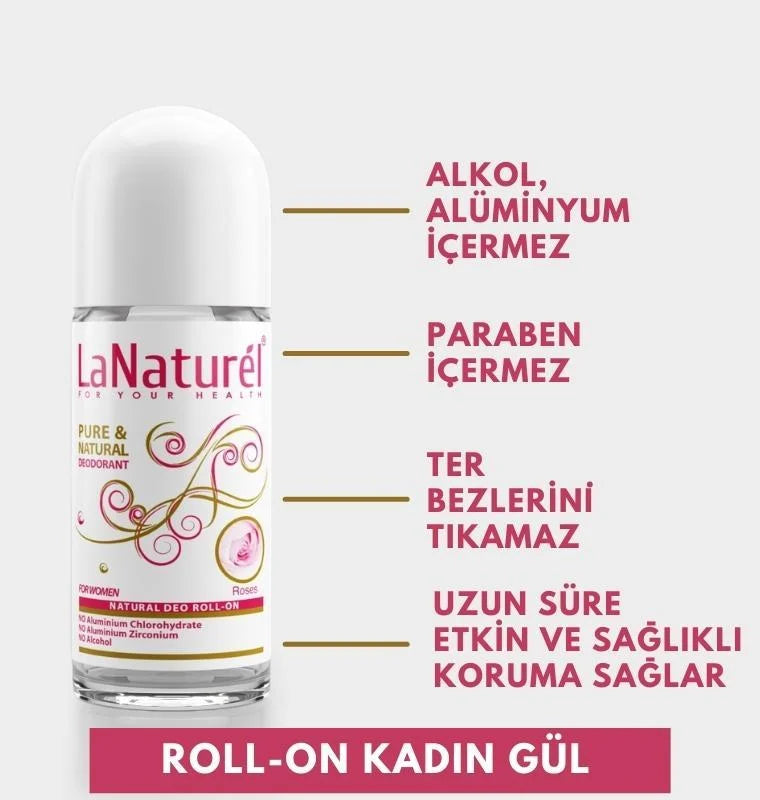 Roll On Gül Bayan 50 ml - Lanaturel