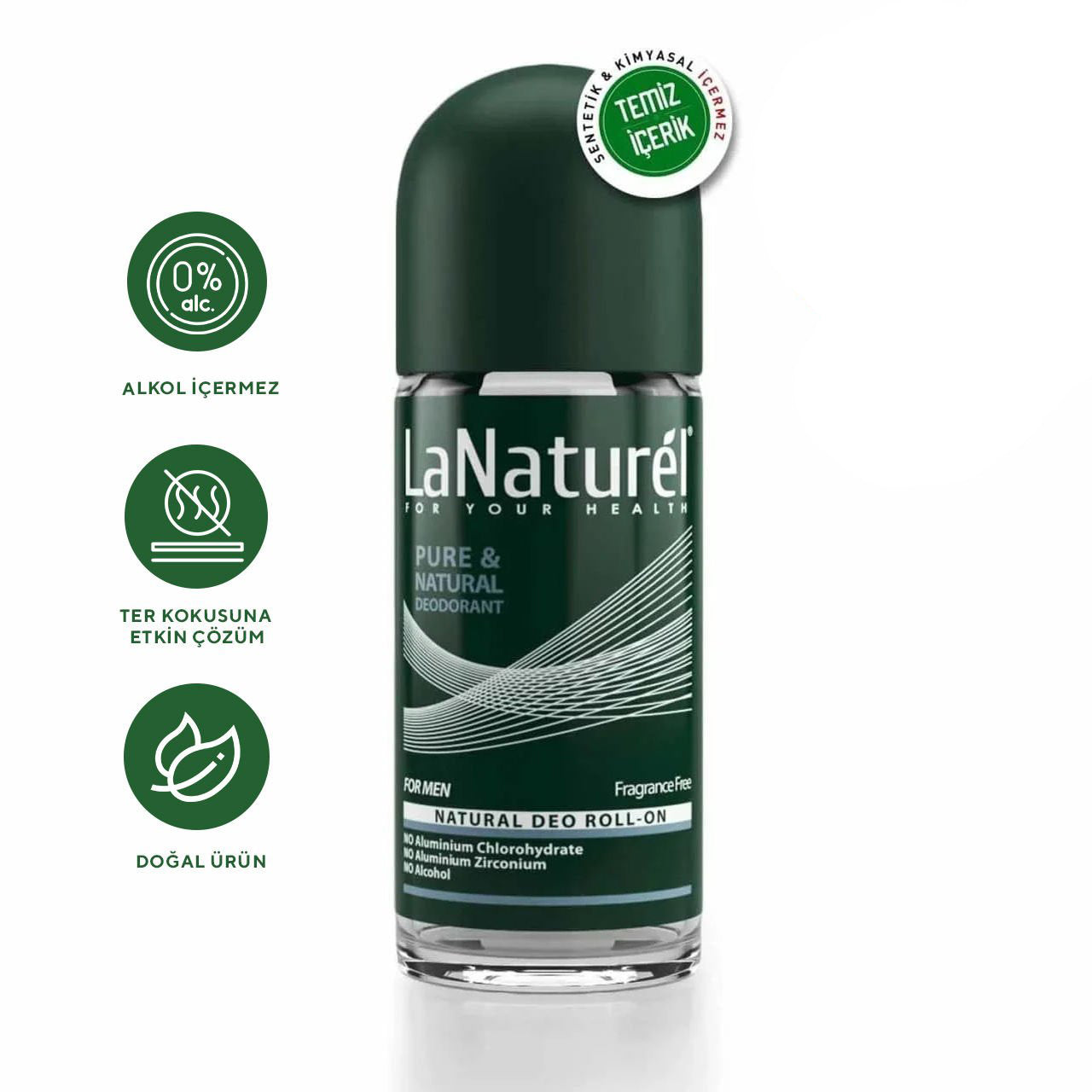 Roll On Kokusuz Erkek 50 ml - Lanaturel